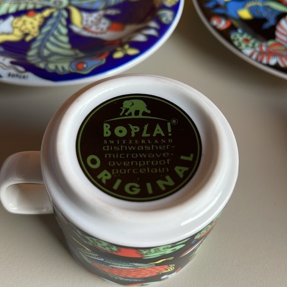 Bopla Switzerland Original porcelain Espresso Cup And Saucer Set HTF Evolution - Picture 11 of 13